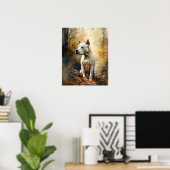 Dogo Argentino Dog Art Print Poster (Thuiskantoor)