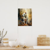 Dogo Argentino Dog Art Print Poster (Keuken)