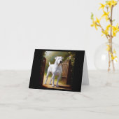 Dogo Argentino Dog Kaart (Gele Bloem)