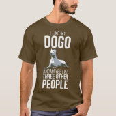 Dogo Argentino Dog Pet Love Rescue Mannen Paw T-shirt (Voorkant)
