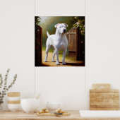 Dogo Argentino Dog Poster (Keuken)