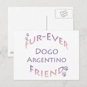 Dogo Argentino Furever Briefkaart (Voorkant / Achterkant)