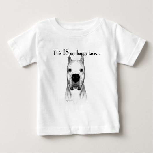 Dogo Argentino Gelukkig Gezicht (Voorkant)