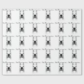 Dogo Argentino Gelukkig Gezicht Cadeaupapier (Vlak)