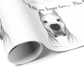 Dogo Argentino Gelukkig Gezicht Cadeaupapier (Rol Hoek)
