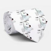Dogo Argentino Geschiedenisontwerp Stropdas (Opgerold)