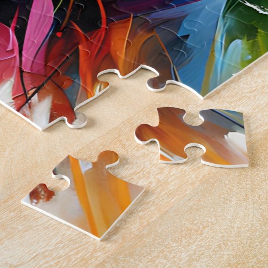 Dogo Argentino Hond Acryl Print | Kleurrijk Legpuzzel (Zijkant)