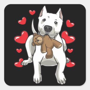 Dogo Argentino Hond Eigenaar Gift Idee Vierkante Sticker