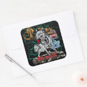 DOGO ARGENTINO - Hunter - King of Forest Vierkante Sticker (Envelop)