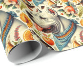  Dogo Argentino Illustratie Cadeaupapier (Rol Hoek)