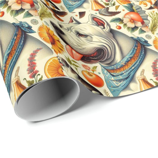 Dogo Argentino Illustratie Cadeaupapier (Rol Hoek)