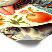  Dogo Argentino Illustratie Poster (Hoek)