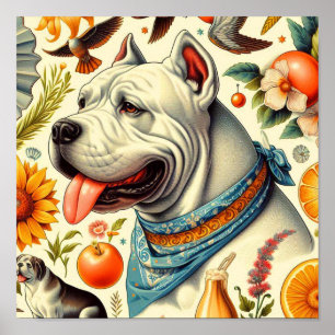  Dogo Argentino Illustratie Poster