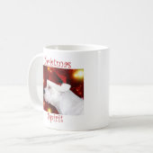 Dogo Argentino Kerst Geest Koffiemok (Voorkant links)