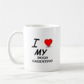 dogo argentino koffiemok (Links)