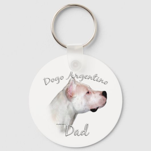Dogo Argentino Pap 2 Sleutelhanger (Voorkant)