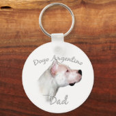 Dogo Argentino Pap 2 Sleutelhanger (Voorkant)