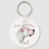 Dogo Argentino Pap 2 Sleutelhanger (Achterkant)