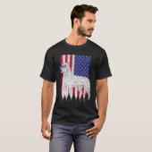 Dogo Argentino Patriotic Dog Usa Pride American Fl T-shirt (Voorkant volledig)