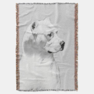 Dogo Argentino schilderen - Oorspronkelijke honden Deken