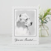 Dogo Argentino schilderen - Oorspronkelijke honden Kaart (Staand voorkant)