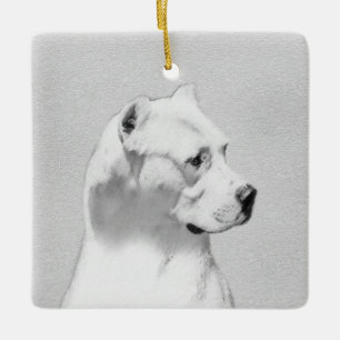Dogo Argentino schilderen - Oorspronkelijke honden Keramisch Ornament
