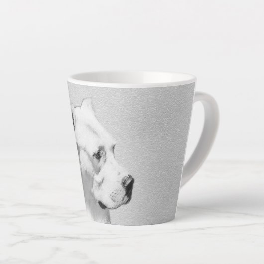 Dogo Argentino schilderen - Oorspronkelijke honden Latte Mok (Rechterhoek)