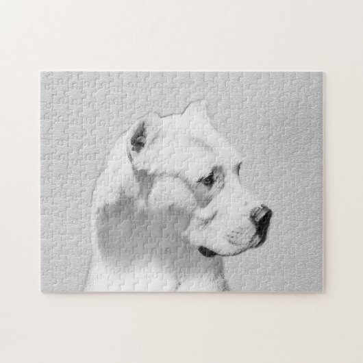 Dogo Argentino schilderen - Oorspronkelijke honden Legpuzzel (Horizontaal)