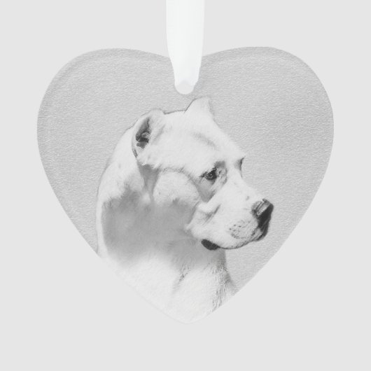 Dogo Argentino schilderen - Oorspronkelijke honden Ornament (voorkant)