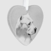 Dogo Argentino schilderen - Oorspronkelijke honden Ornament (voorkant)