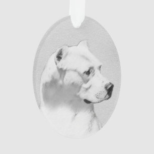 Dogo Argentino schilderen - Oorspronkelijke honden Ornament