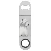 Dogo Argentino schilderen - Oorspronkelijke honden Speed Flessenopener (Achterkant)