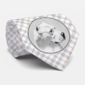 Dogo Argentino schilderen - Oorspronkelijke honden Stropdas (Opgerold)