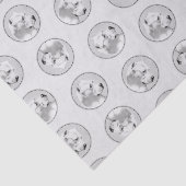 Dogo Argentino schilderij Mastiff Originele hond k Tissuepapier (Detail)