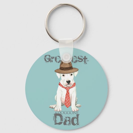 Dogo Argentino Sleutelhanger (Voorkant)