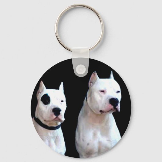 Dogo Argentino sleutelhanger (Voorkant)