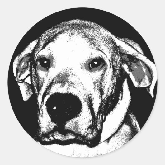 Dogo argentino sticker (Voorkant)