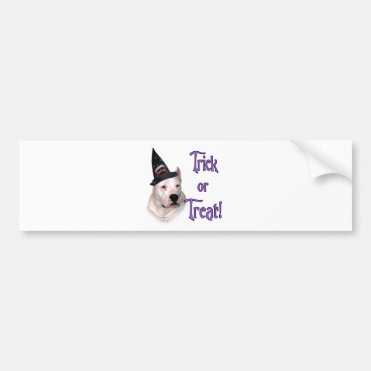 Dogo Argentino Trick Bumpersticker (Voorkant)