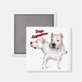 Dogo Argentino Trio 2 - Magneet (Voorkant / Achterkant)