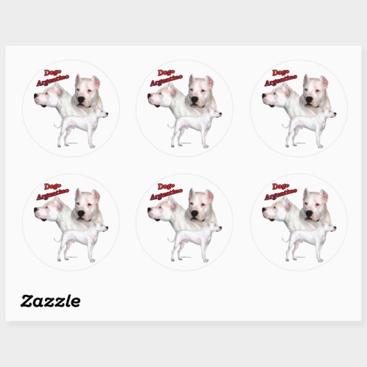 Dogo Argentino Trio 2 - Sticker (Vel)