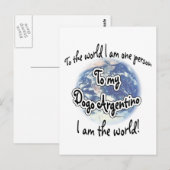 Dogo Argentino World 2 Briefkaart (Voorkant / Achterkant)
