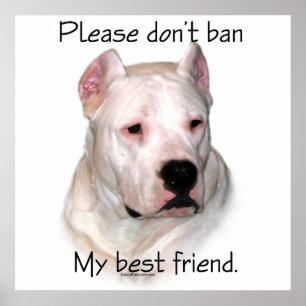 Dogo BSL - Verban mijn beste vriend poster niet