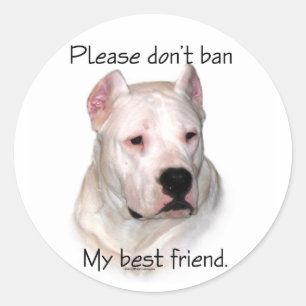 Dogo BSL - Verban mijn beste vriend sticker niet