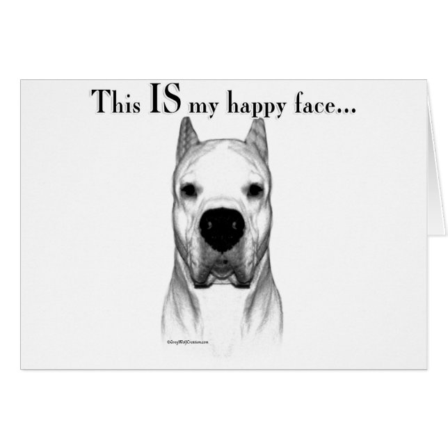 Dogo Happy Face (Voorkant Horizontaal)