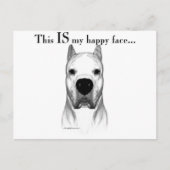 Dogo Happy Face Briefkaart (Voorkant)