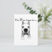 Dogo Happy Face Briefkaart (Staand voorkant)