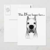 Dogo Happy Face Briefkaart (Voorkant / Achterkant)