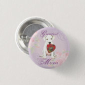 Dogo Heart mama Ronde Button 3,2 Cm (Voorkant /achterkant)