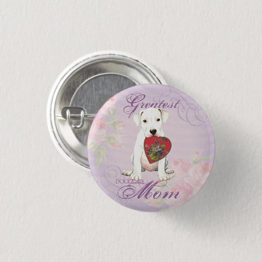 Dogo Heart mama Ronde Button 3,2 Cm (Voorkant /achterkant)