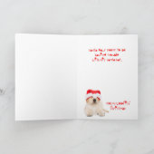 Dogone It Yellow Lab Puppy Kerstmis Feestdagen Kaart (Binnen)